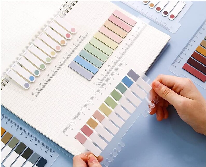 Sticky Index Tabs Set Book Tabs Transparent Stationery Etsy UK