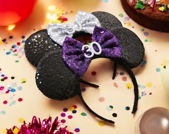 Haarreifen Geburtstag Party Maus Ohren 20er 30er