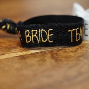 Armbänder im Set, Team Bride, für junggesellinnenabschied, bachelorette Party, Bride, Team Bride, bracelet, Hairtie JGA Accessoire Bild 4