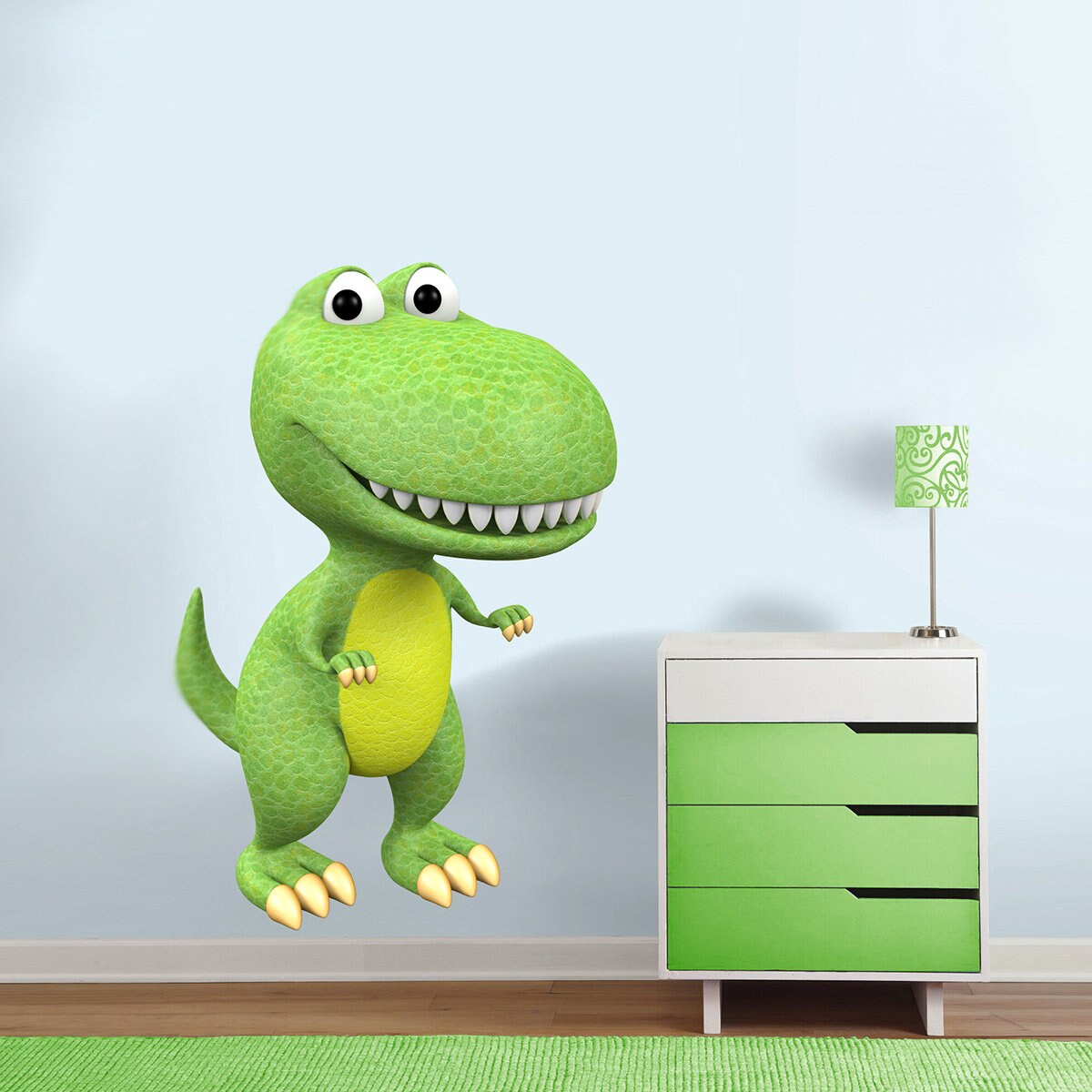 stickers Mural Dinosaure Tyranosaure, Autocollant T-Rex, Animal Préhistoriques, Décoration Dinosaure