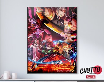 demon slayer poster etsy