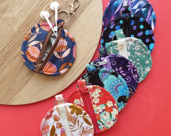 Airpod Case | Earbud Pouch | Mini Coin Purse | Headphone Holder | Tiny Keyring Bag | Gift for Her | Gift for Him | Australia made