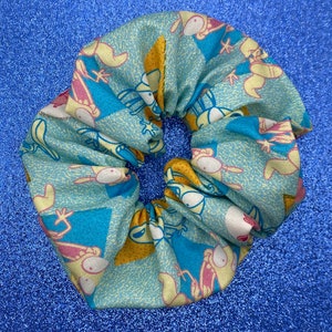 Cartoon Wallaby Scrunchie // Hair Accessories // Cotton Scrunchie // Licensed Fabric