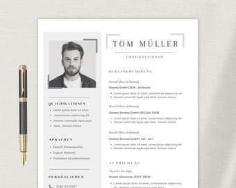 Student resume template German application templates tabular cover sheet application man modern canva cover letter template creative