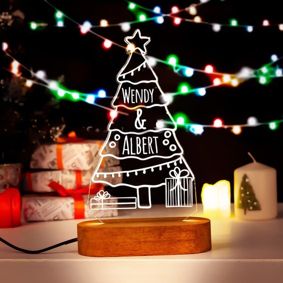 Custom Christmas Tree Photo Lights 