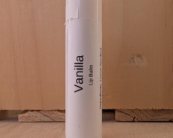 Vanilla Lip Balm: Handmade Shea & Coconut Oil, Moisturizing Lip Treatment