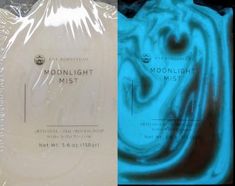 Glow in the Dark Soap: Moonlight Mist, Clean Cotton Scent