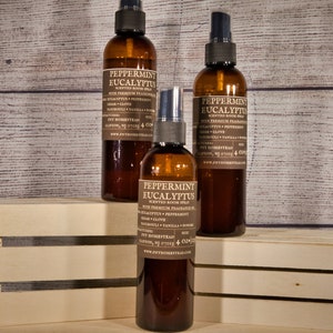 Peppermint Eucalyptus Room Spray, Room & Linen Spray, Linen Spray, Room Spray, Home Fragrance, Car Fragrance, Air Freshener, Refresher Mist