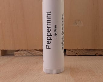 Peppermint Lip Butter: Handmade Shea & Coconut Oil Lip Balm