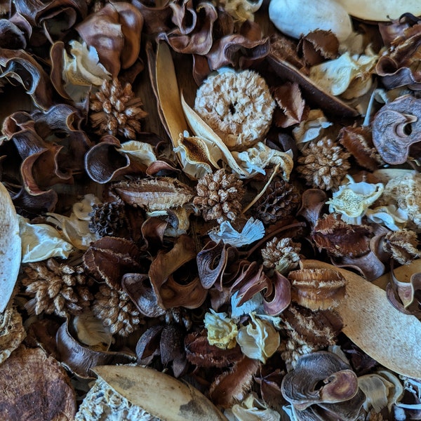 Bourbonwood Potpourri, kamergeur, gedroogde botanische producten, huisgeur, autogeur