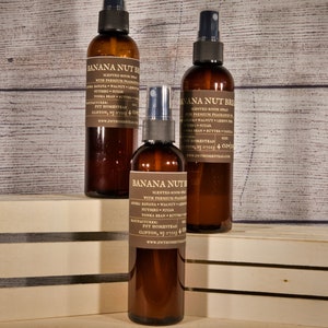 Banana Nut Bread Room Spray, Room and Linen Spray, Linen Spray, Room Spray, Home Fragrance, Car Fragrance, Air Freshener, Refresher Mist