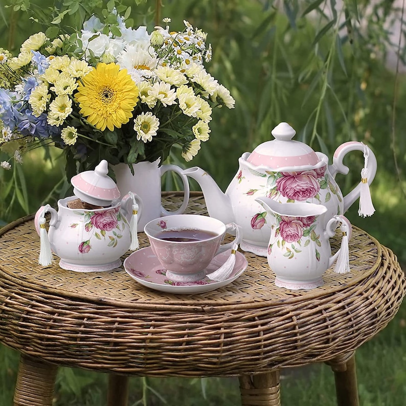 London Boutique Milk Jug Sugar Bowl Afternoon Tea Set Teapots Etsy UK