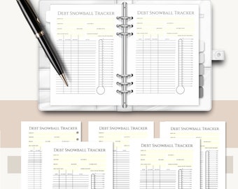 Debt Snowball Tracker: Digital Financial Planner (Digital Download)