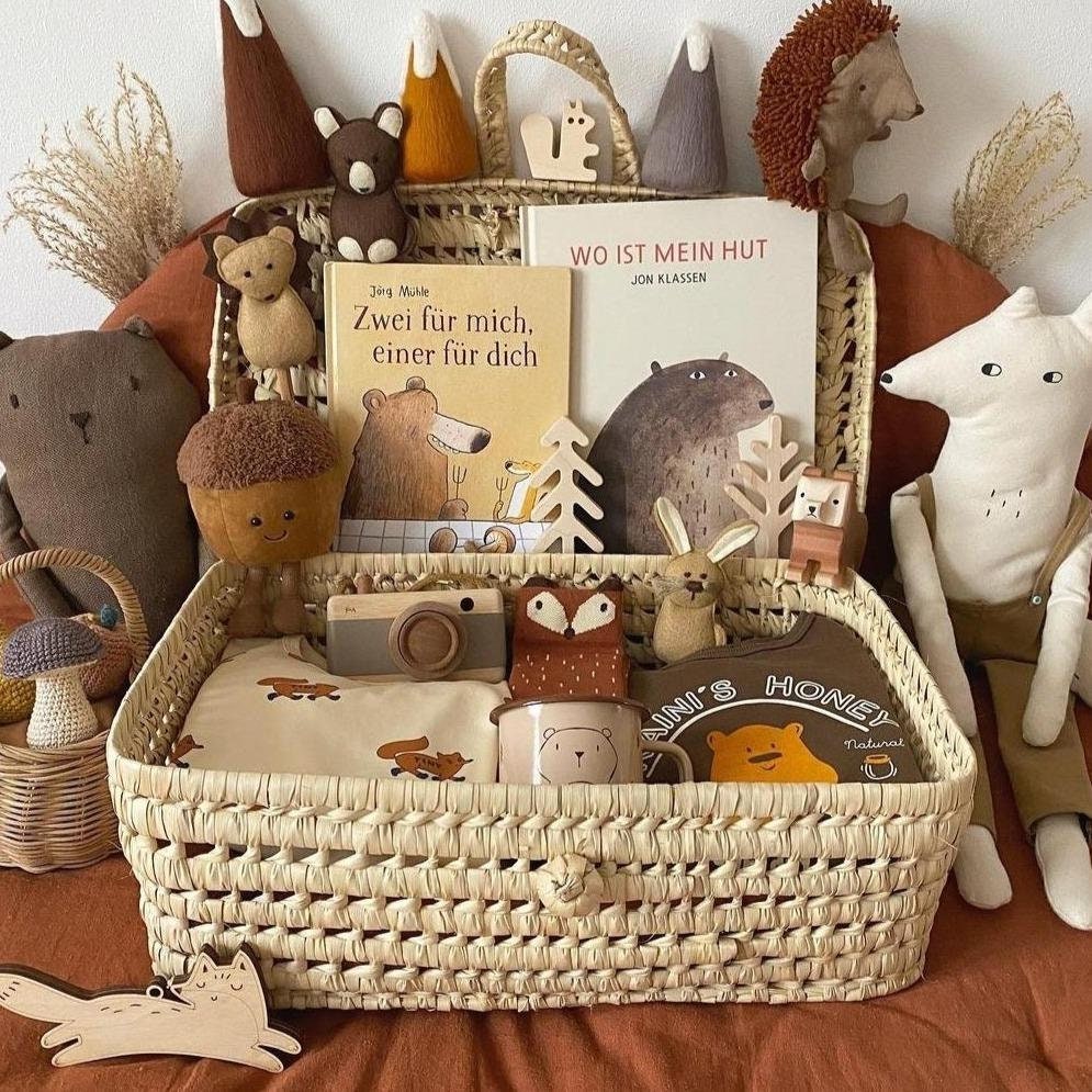 Étui en Feuilles de Palmier/Panier Rangement Rangement Jouets Décoration Ustensileio