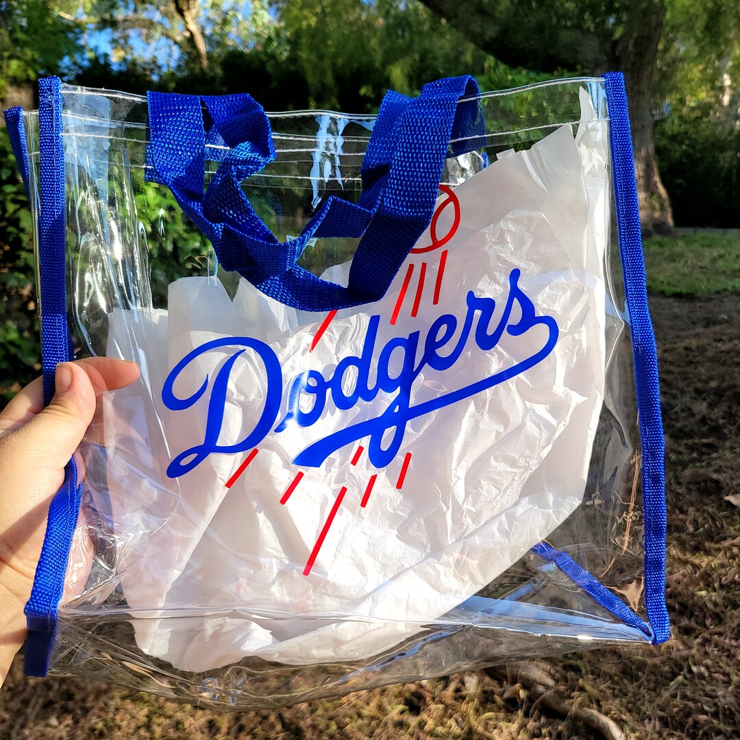 Dodgers Clear Tote Bag/stadium Approved Etsy