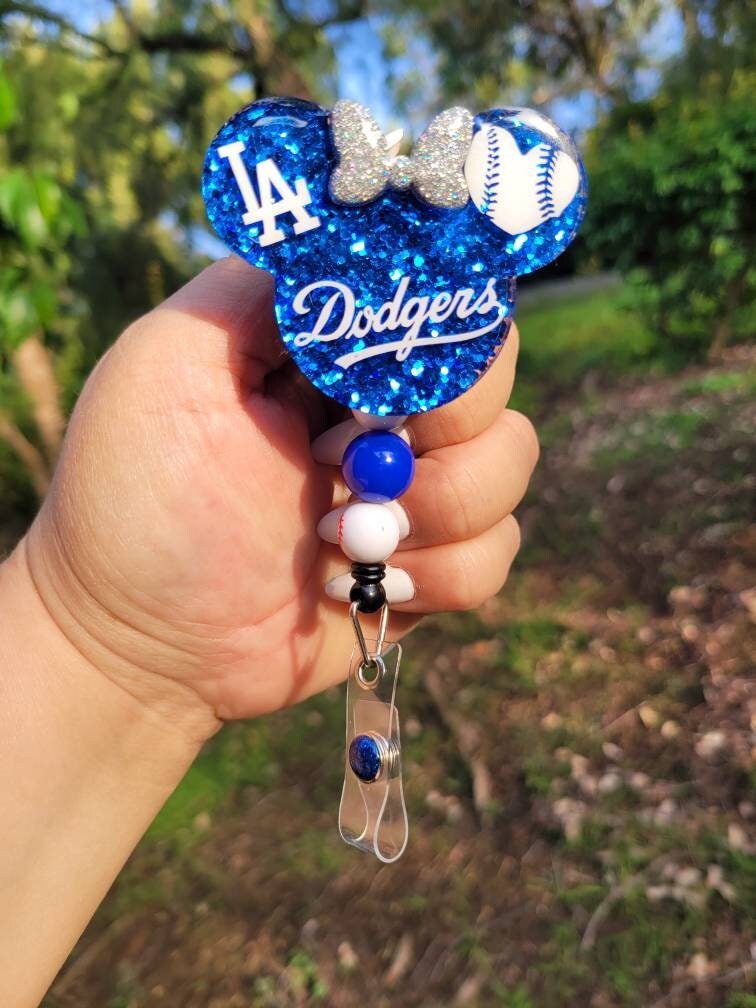 Retractable Badge Holder Dodgers 