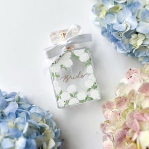 Hand painted & engraved perfume bottle - Chatham &quot;Bride&quot;