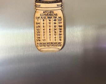 Kitchen Conversion Fridge Magnet, kitchen gift, new home gift