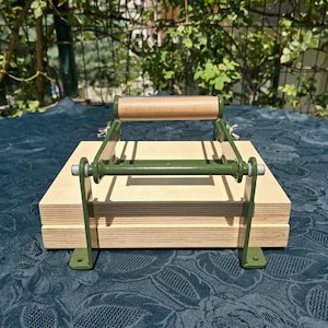 A4 Dark Green Lino Press Machine, Linocut Printing Press, Print Making Press, Hand Linoleum Press, Embossing Relief  Lino Press.