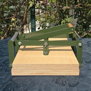 A5 Dark Green Lino Press Machine, Linocut Printing Press, Print Making Press, Hand Linoleum Press, Embossing Relief  Lino Press.