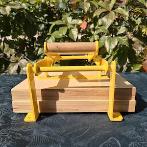 A4 Yellow Lever Press, Block Press, Printing Machine, Hand Printing Press, Linoleum Printing, Block Press, Metal Press. (COLOR: RAL 1023)
