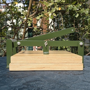 A3 Dark Green Lino Press Machine, Linocut Printing Press, Print Making Press, Hand Linoleum Press, Embossing Relief  Lino Press.