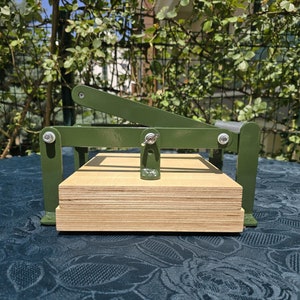 A3 Dark Green Lino Press Machine, Linocut Printing Press, Print Making Press, Hand Linoleum Press, Embossing Relief  Lino Press.