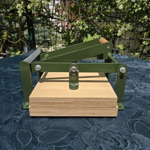 A5 Dark Green Lino Press Machine, Linocut Printing Press, Print Making Press, Hand Linoleum Press, Embossing Relief  Lino Press.
