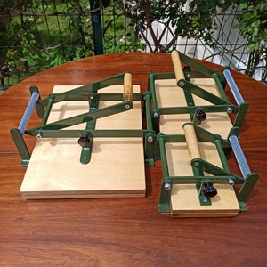 A3, A4, A5 Dark Green Lino Press Machine, Linocut Printing Press, Print Making Press, Hand Linoleum Press, Embossing Relief  Lino Press.
