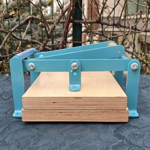 19&#39;&#39;. A3, A4, A5 Turquoise Lino Press Machine, Linocut Printing Press, Print Making Press, Hand Linoleum Press, Embossing Relief  Lino Press
