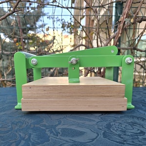 A3 Light Green Lino Press Machine, Linocut Printing Press, Print Making Press, Hand Linoleum Press, Embossing Relief  Lino Press.