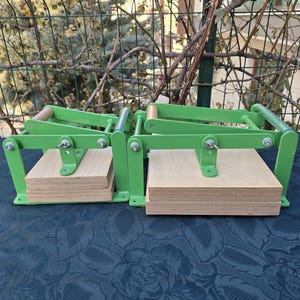 A4 Light Green Lino Press Machine, Linocut Printing Press, Print Making Press, Hand Linoleum Press, Embossing Relief  Lino Press.