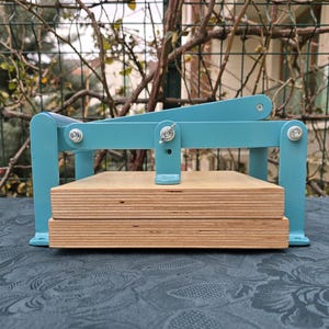 A3 Turquoise Lino Press Machine, Linocut Printing Press, Print Making Press, Hand Linoleum Press, Embossing Relief  Lino Press.