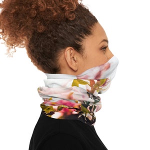 Tube Flowers Scarf for face mask, Floral Face Mask Scarf, Multi-Purpose Tube Flower Scarf - Perfect for Fashion and Safety