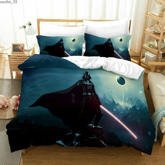 Star Wars Quilt Cover Darth Vader Bedding Set 3PCS Duvet Cover Etsy