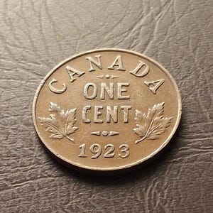 1923 Canada 1 cent Coin Small Cents