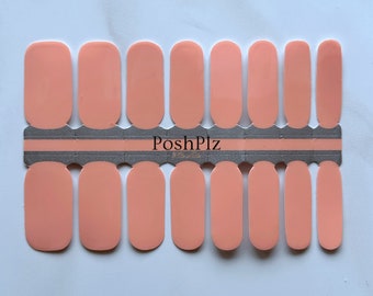 Peach Sorbet Nail Wraps | At home Nails | Nail Decals | Nail Strips | Nail Polish | Nail Sticker