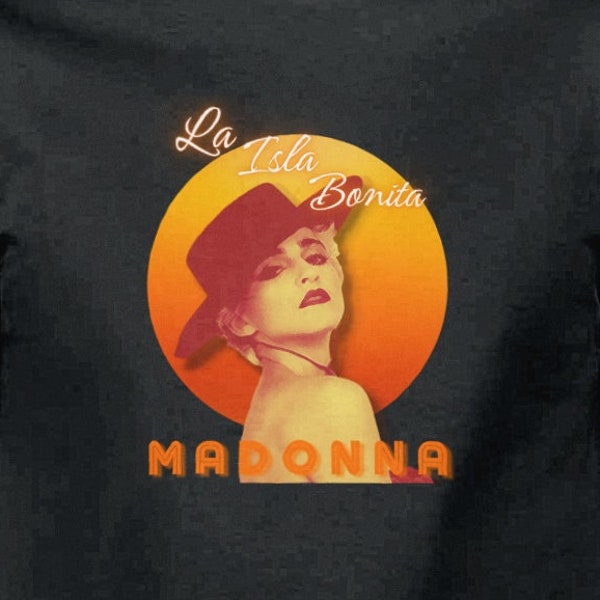 Madonna "La Isla Bonita" Premium Unisex Softstyle Adult Ringspun 100% Cotton T-Shirt - Gildan GD001