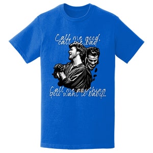 George Michael / Wham LIMITED EDITION Only 10 of EACH Size & Colour I'm Your Man Unisex Premium 100% Cotton Tshirt Royal Blue