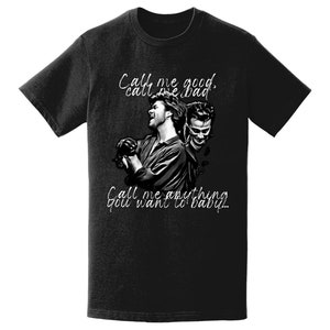 George Michael / Wham LIMITED EDITION Only 10 of EACH Size & Colour I'm Your Man Unisex Premium 100% Cotton Tshirt Black