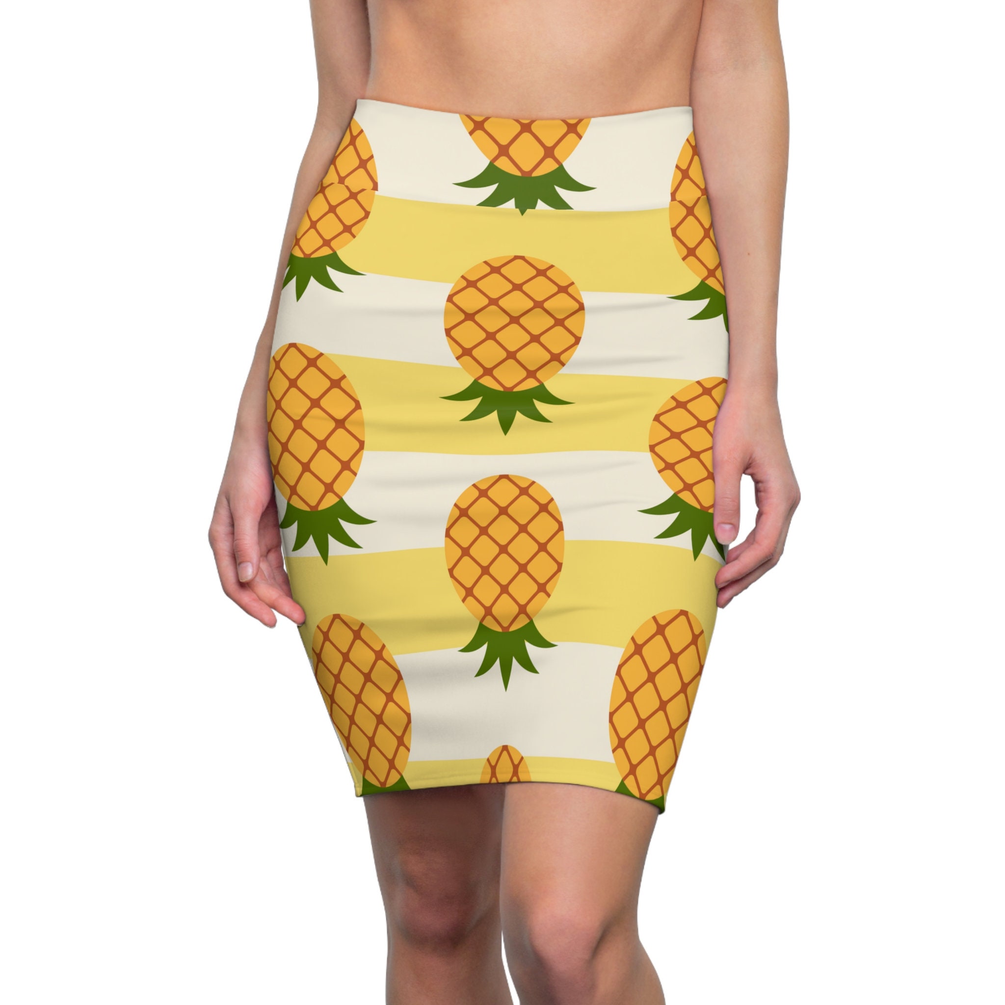 Abstract Hawaiian Pineapple Print Women's Skirt