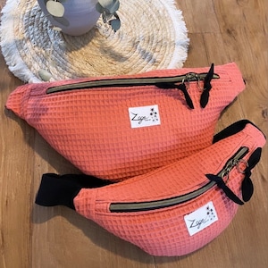 Sac Banane M - Nid d’abeille Rose