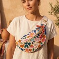 Multicolored crossbody bag | Handmade crossbody bag | Women's shoulder bag | Trendy women's bag | Women's gift | Summer canvas fanny pack product logo