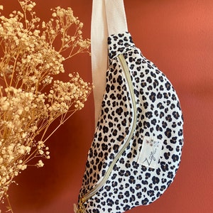 Sac Banane - Gabardine de coton Leopard