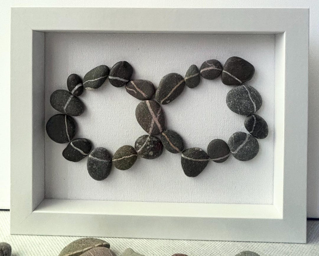 Infinity Pebble Art – Handmade Stone Infinity Symbol – Minimalist Zen ...
