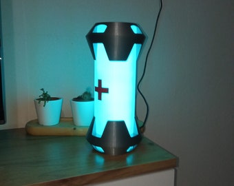 Overwatch health pack lamp, Overwatch night light, Overwatch video game lamp