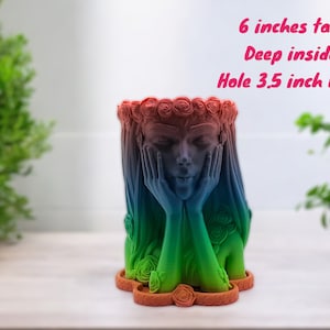 Flora 3d Printed Planter | Flora Vase Planter | Succulent Planter | 3d Printed Vase