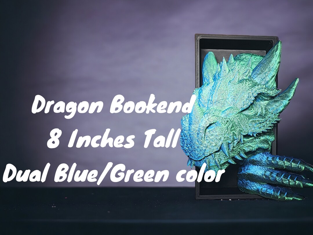 Emerging Dragon Book Nook - | Fantasy Decor, Library Decor, Shelf Decor ...