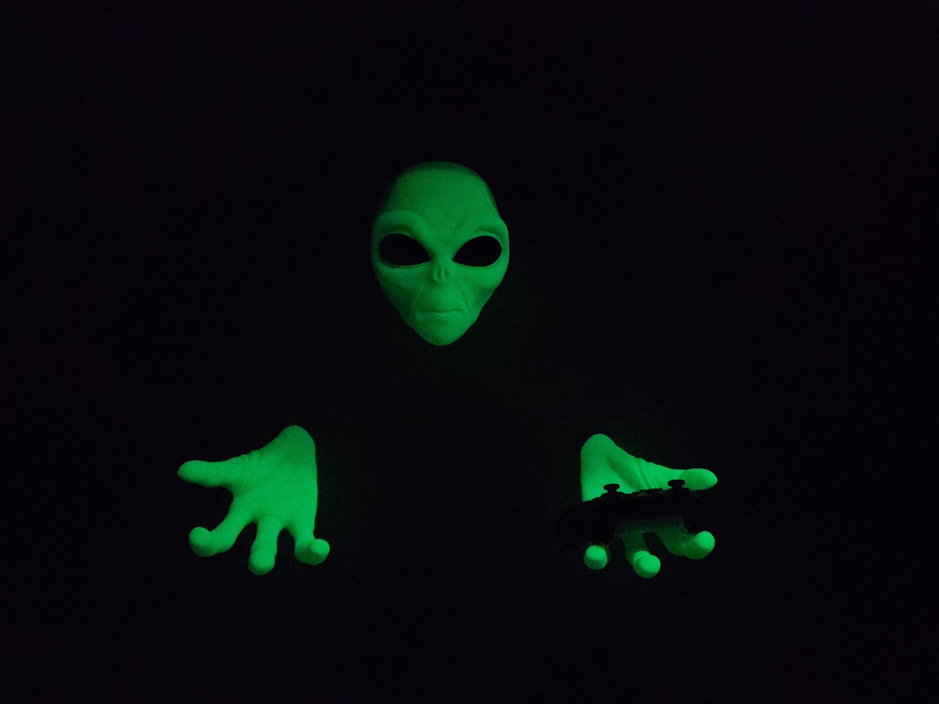 Out-of-this-world Alien Head Wall Mount - Glows in the Dark! | Unique ...