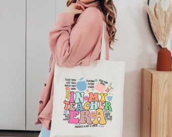 Teacher Appreciation Gift Teacher Tote Bag Daycare Teacher Gift Daycare Provider Gift For Teacher Day Canvas Tote Bag Preschool Teacher Gift